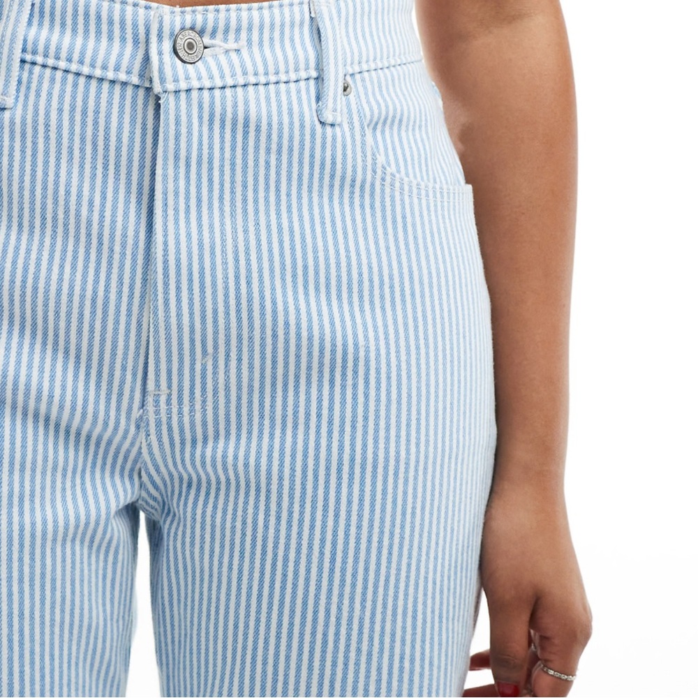 Striped Blue Women's Jeans